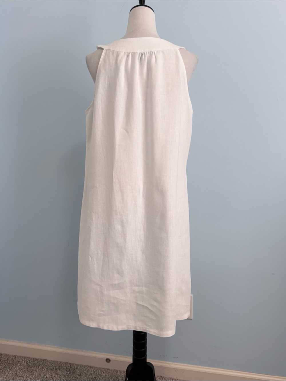 Tommy Bahama Women’s 100% Linen Sleeveless Shift Dress White Size L - Picture 5 of 10